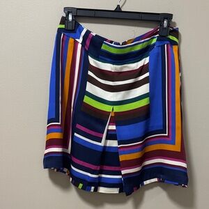 Cartolina Colorful Silk Striped Women's Skirt